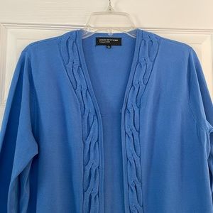 🌸JONES NEW YORK OPEN FRONT CARDIGAN IN BLUE COLOR